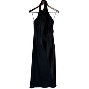 Halston Women's Black Midi Dress Size‎ 6